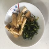 おかひじきと油揚げの炒め煮